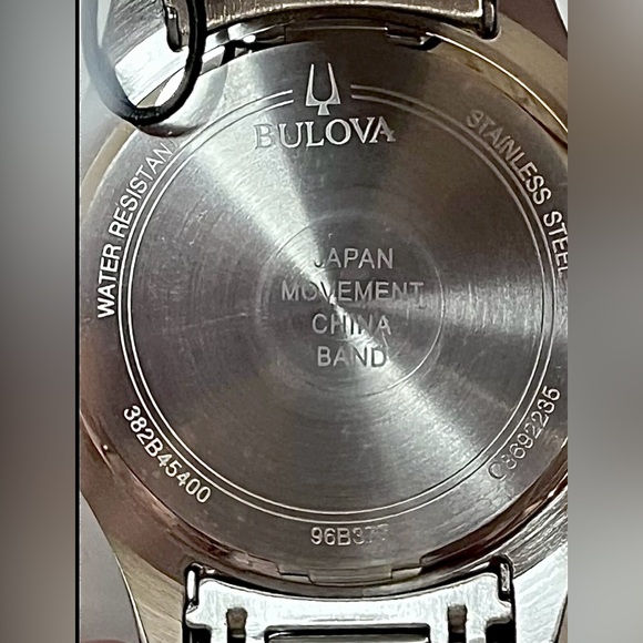 Bulova Men’s Marine Star 96B377 Chronograph Watch Silver-Tone 45mm NWT - Picture 8 of 15